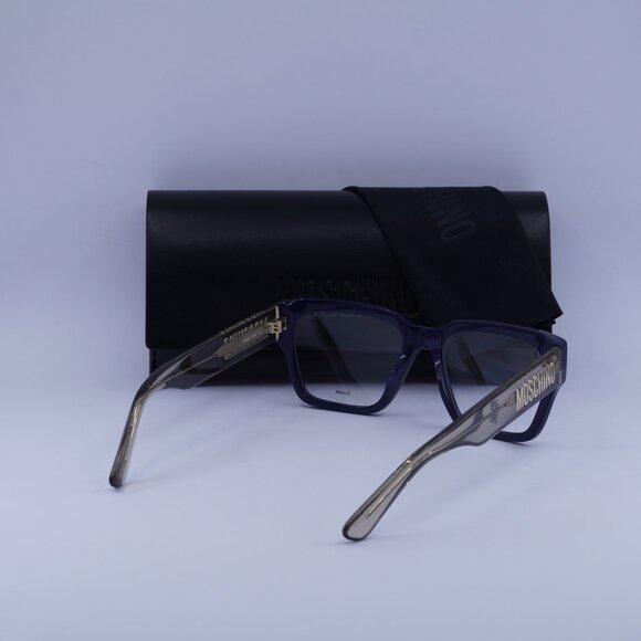 Moschino MOS645 0PJP 00 Eyeglasses Blue/Transparent 54mm Square Frame - Picture 10 of 10